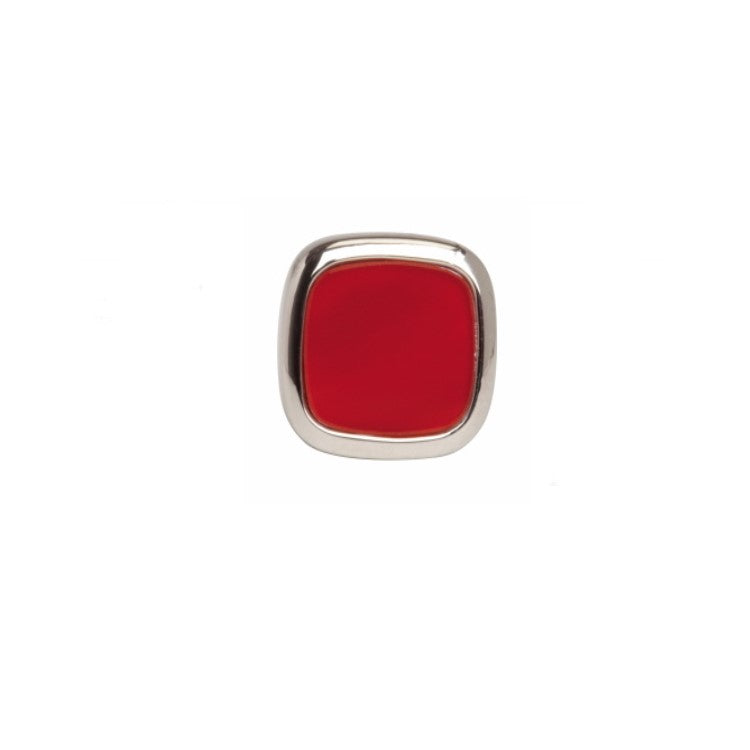 Dalaco Cornelian Stone Cushion-Cut Gold-Plated Tie Tac