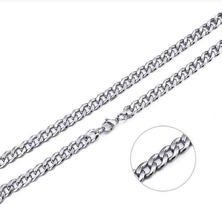 Stainless Steel 6mm Cuban Link Chains varius sizes