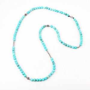 Turquoise Natural Stone  Beaded Necklace