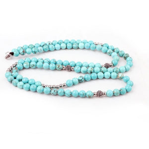 Turquoise Natural Stone  Beaded Necklace