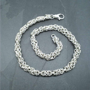 Sterling Silver Italian Byzantine Link Chain