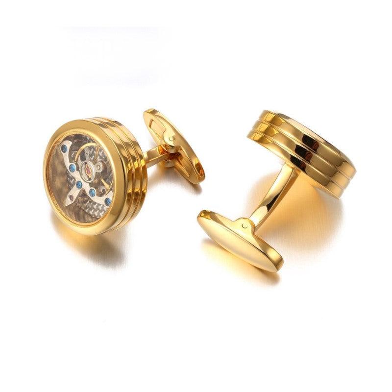 High Quality Mechanical Watch Steampunk Gear Cufflinks - Theodore Designs