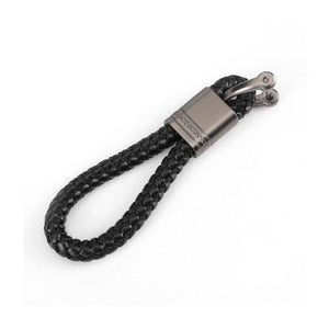 Long Woven Leather Key-Chain Detachable Metal Key-Rings - Theodore Designs