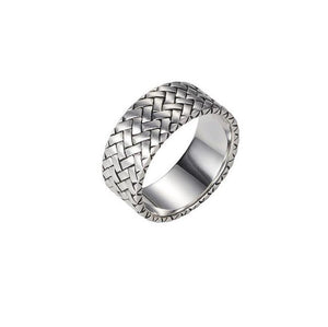 Cudworth Stainless Steel Tyre Pattern Ring - Theodore Designs