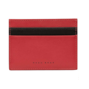 RED HUGO BOSS MATRIX CARD HOLDER - Theodore Designs