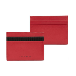 RED HUGO BOSS MATRIX CARD HOLDER - Theodore Designs