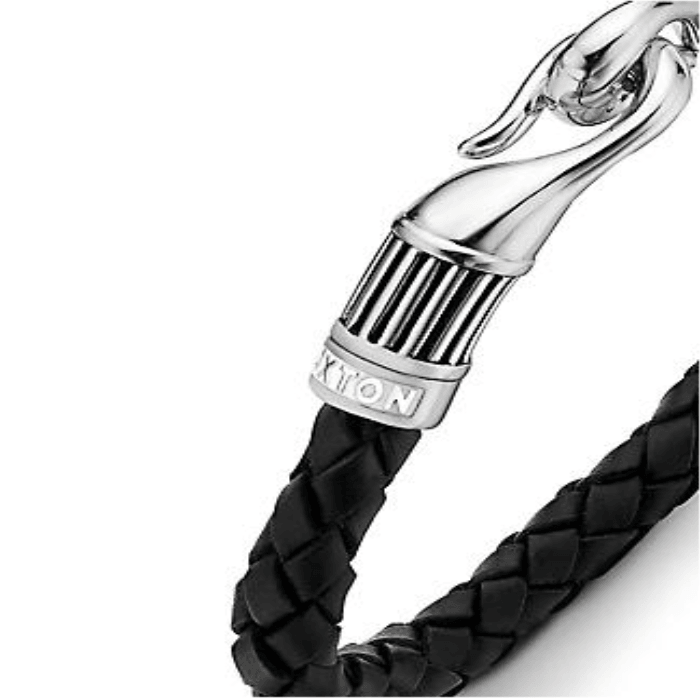 Hoxton London's black plaited leather bracelet - Theodore Designs