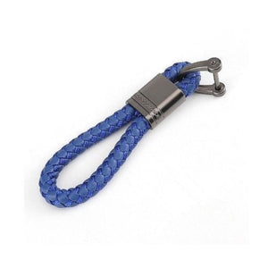 Long Woven Leather Key-Chain Detachable Metal Key-Rings - Theodore Designs