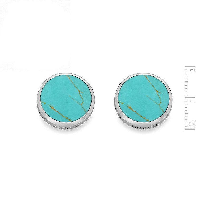 Hoxton Sterling Silver Turquoise Cufflinks - Theodore Designs