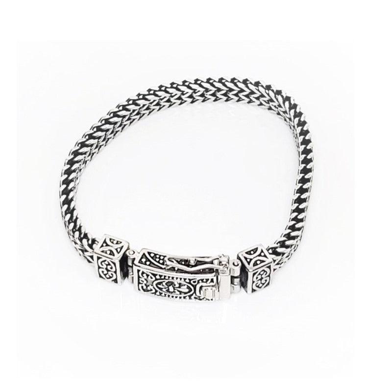 Stainless Steel Heavy Link with Box Lock Bracelet - Theodore Designs