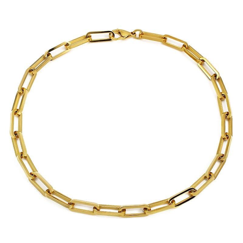 Theodore Stainless Steel Link Chain Choker Necklace - Theodore Designs